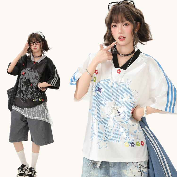 Camiseta de manga larga estética Dandadan de puro algodón