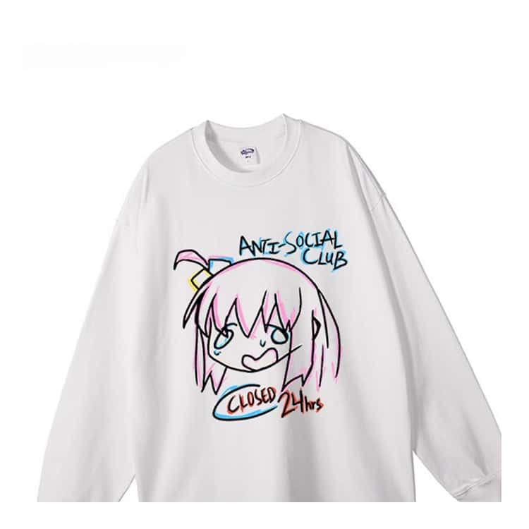 Pure Cotton Bocchi The Rock Gotou Hitori Long Sleeve T-Shirt