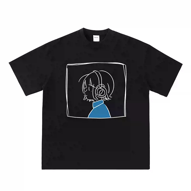 Pure Cotton Bocchi The Rock T-skjorte i mangastil