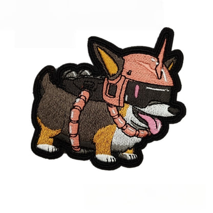 Mecha Corgi Glow Tactical Morale Patch