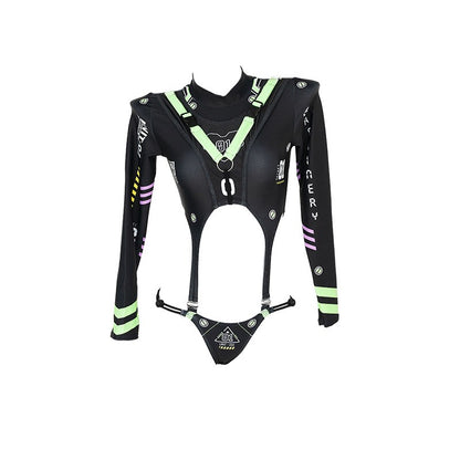Futuristic Agent 01 Cutout Bodysuit