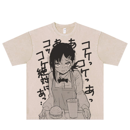 Dandadan – Süßes, ästhetisches Langarm-T-Shirt aus reiner Baumwolle
