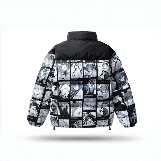 Railgun All-Over Print Puffer Jacket