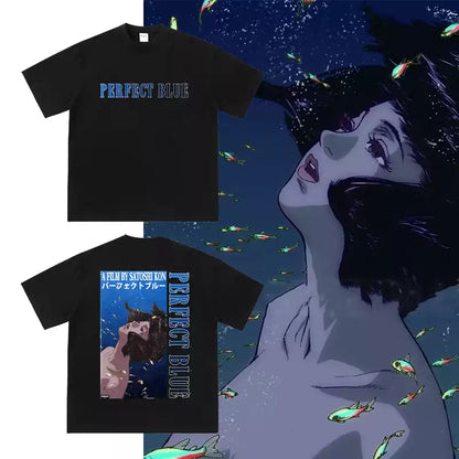 Puur katoenen perfect blauw T-shirt