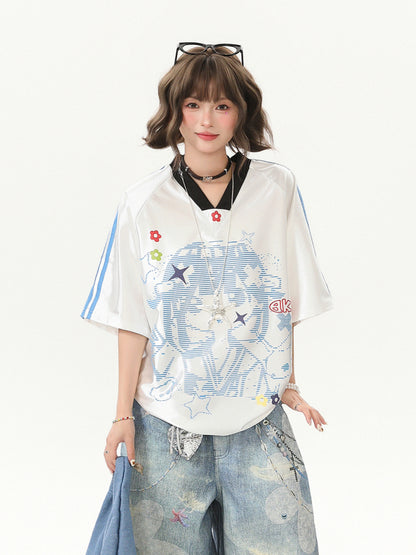 Camiseta de manga larga estética Dandadan de puro algodón