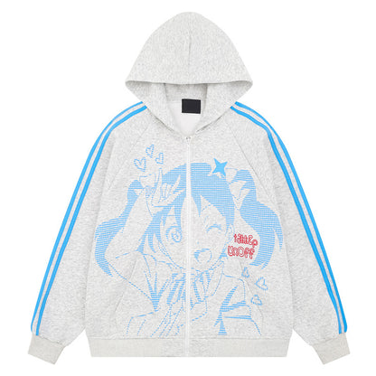 Camiseta de manga larga estética Dandadan de puro algodón