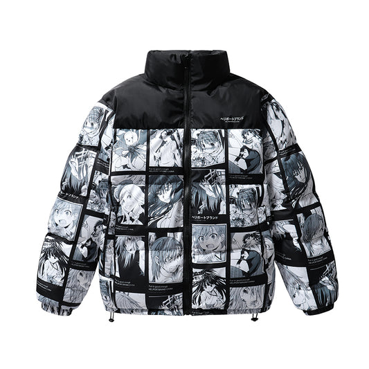 Railgun All-Over Print Puffer Jacket