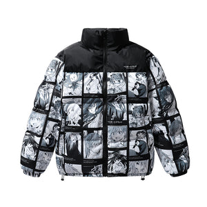 Railgun All-Over Print Puffer Jacket