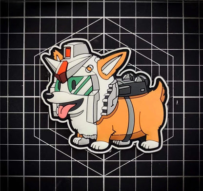 Mecha Corgi Glow Tactical Morale Patch