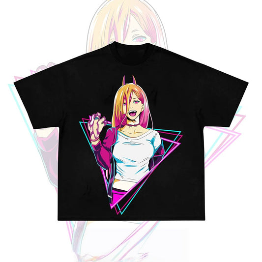 Pure Cotton Chainsaw Man Makima Graphic Tshirt