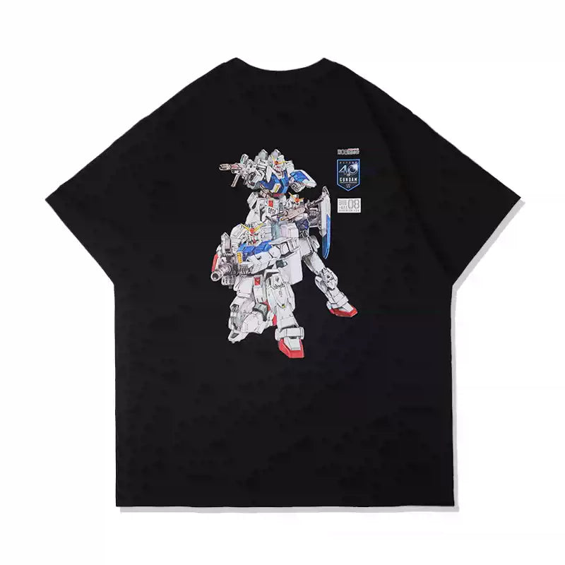 T-shirt Gundam en pur coton pour costume mobile