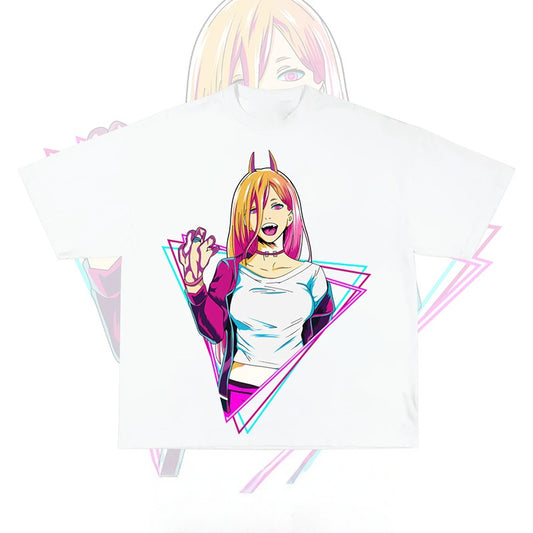 Pure Cotton Chainsaw Man Makima Graphic Tshirt