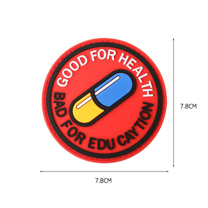 “Good For Health” Glow-in-the-Dark PVC Tactical Morale Patch