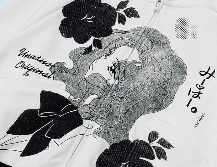 Versailles Rose Vintage Anime Hoodie