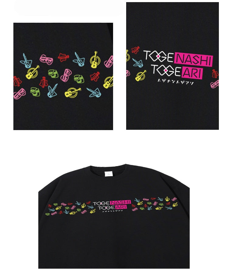 Girls Band Cry Togenashi Togeari Anime Graphic T-shirt