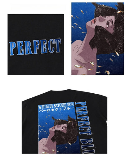 Puur katoenen perfect blauw T-shirt