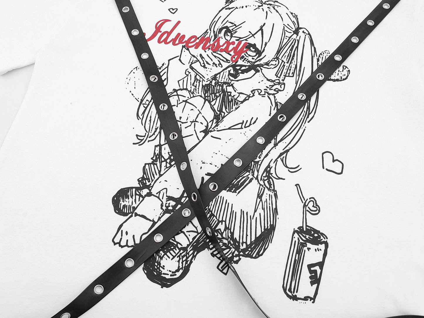 Camiseta de manga comprida Dandadan de algodão puro com estética fofa