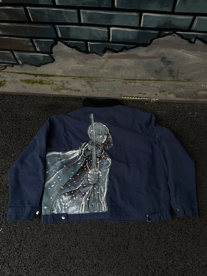 Sweat à capuche gothique à col en fourrure