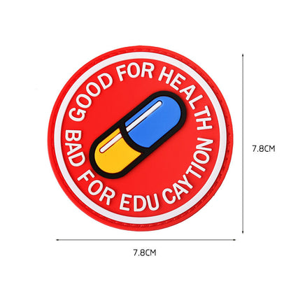 “Good For Health” Glow-in-the-Dark PVC Tactical Morale Patch