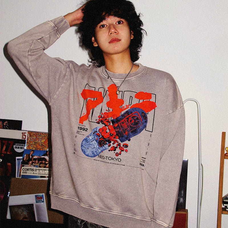 Reiner Baumwollpullover „Offensichtlich gestohlen“ von Kusanagi CT-3X