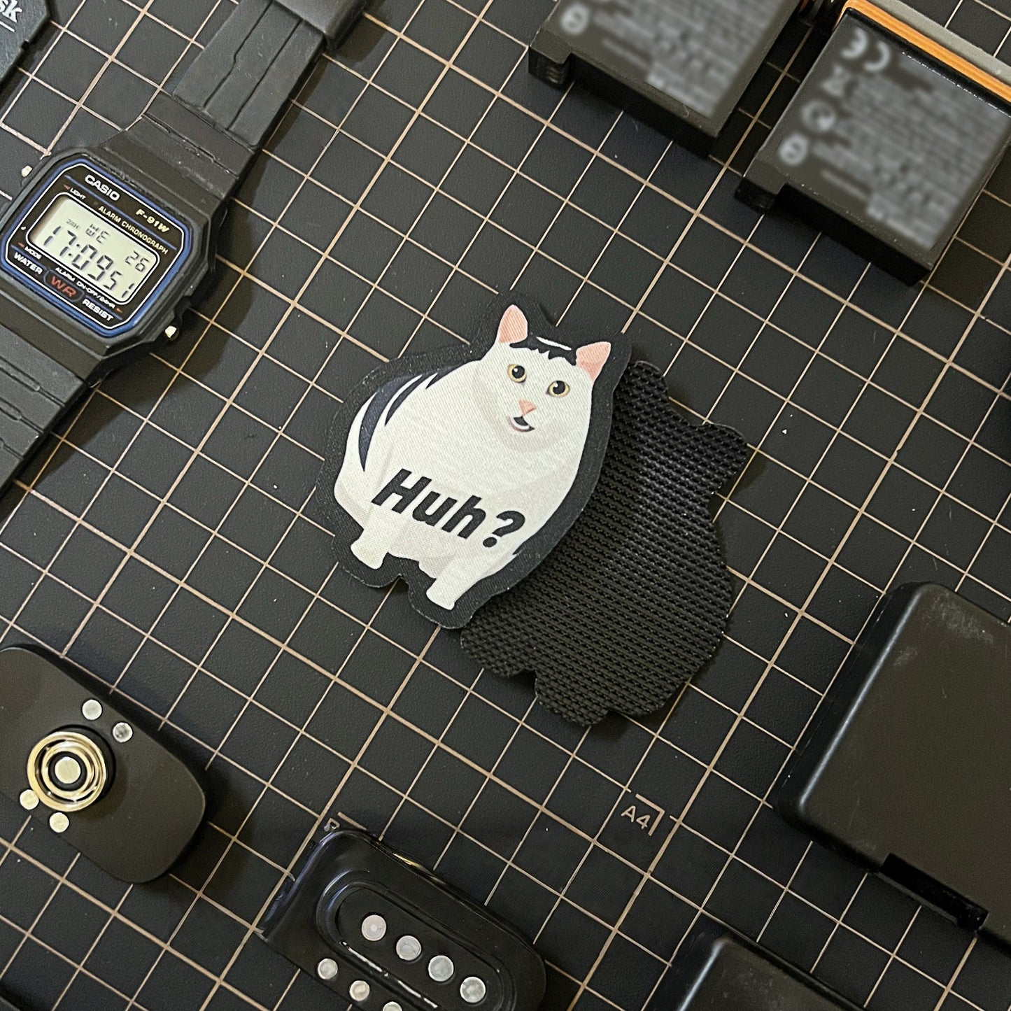 Huh? Confused Cat Meme Tactical Morale Patch