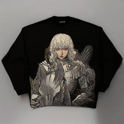 Cowboy-Bebop-Pullover aus reiner Baumwolle