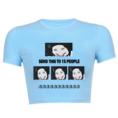 Camiseta de manga larga estética Dandadan de puro algodón