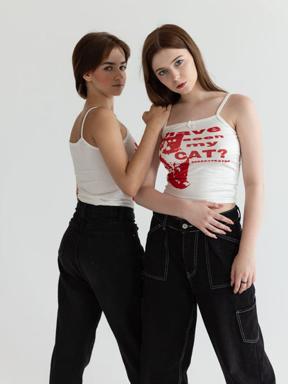 Puur katoenen Dandadan schattig esthetisch T-shirt met lange mouwen