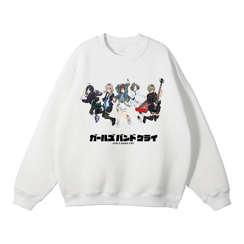 Girls Band Cry Anime Girl Crewneck Sweatshirt