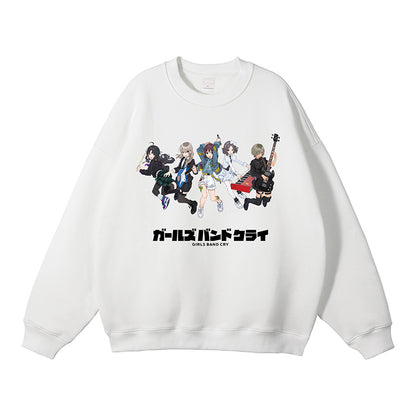 Girls Band Cry Anime Girl Crewneck Sweatshirt