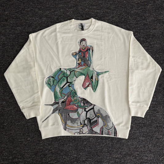 Sweat à capuche gothique à col en fourrure