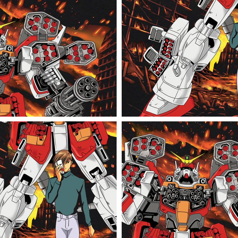 Pure Cotton Mobile Suit Gundam Retro T-shirt