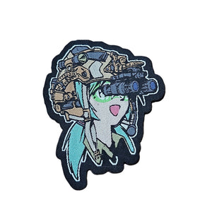 Écusson tactique de moralité pour groupe de filles d'anime