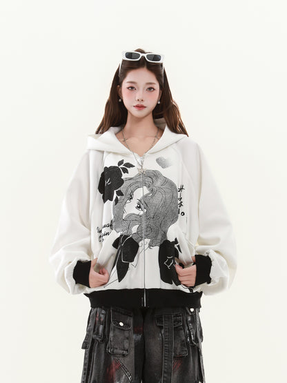 Versailles Rose Vintage Anime Hoodie