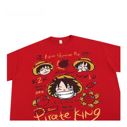 Puur katoenen Dandadan schattig esthetisch T-shirt met lange mouwen