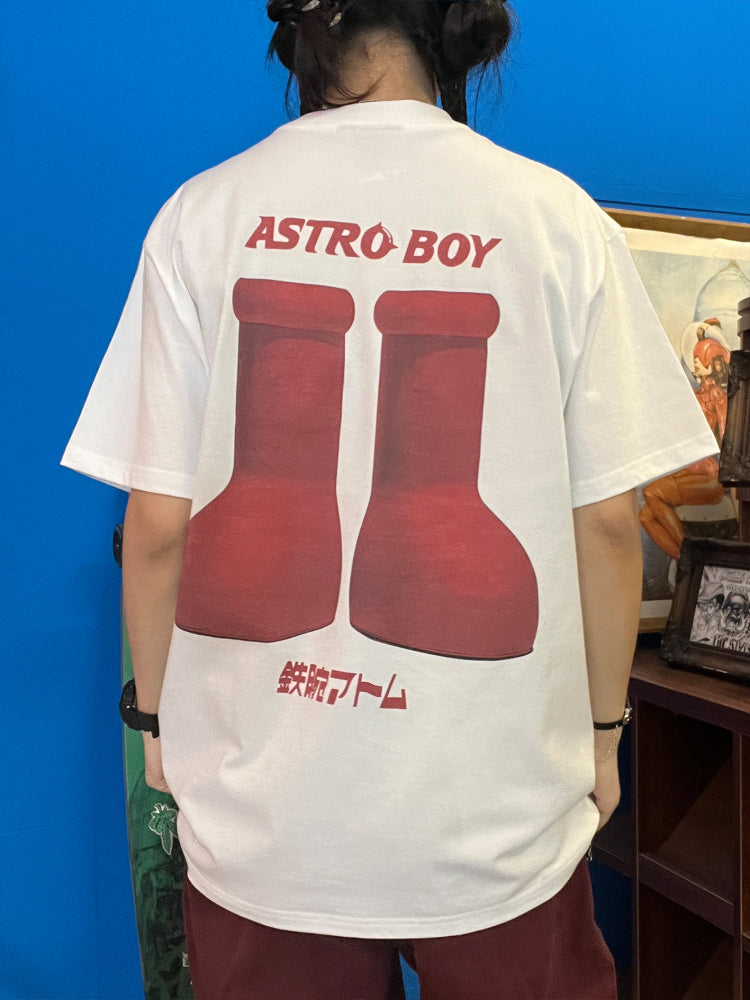 T-Shirt aus reiner Baumwolle mit Akira Cyberpunk Kaneda DTG-Druck