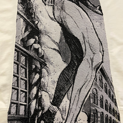 Sweat à capuche gothique à col en fourrure