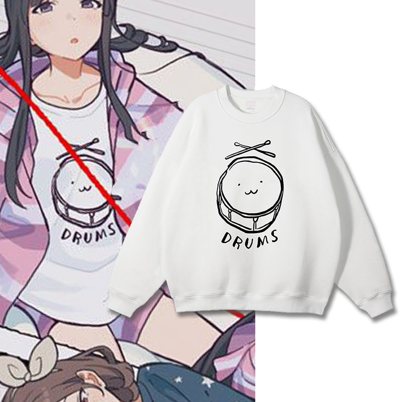 Girls Band Cry Drums Crewneck Sweatshirt