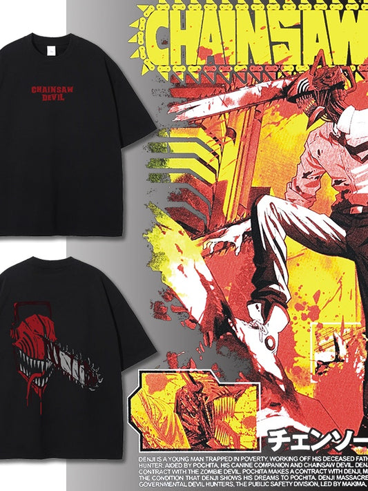 Pure Cotton Chainsaw Man T-shirt