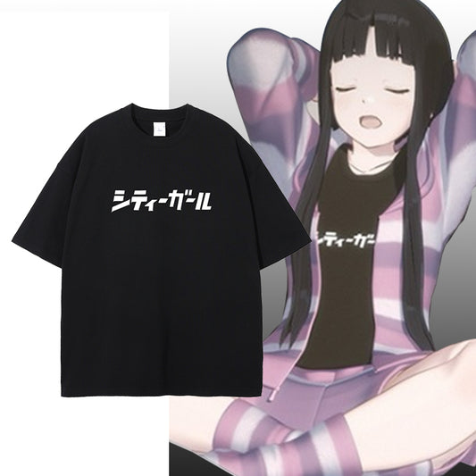 T-shirt en pur coton du groupe de filles Cry City Girl