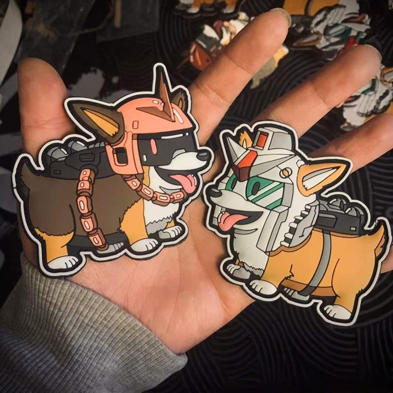 Mecha Corgi Glow Tactical Morale Patch