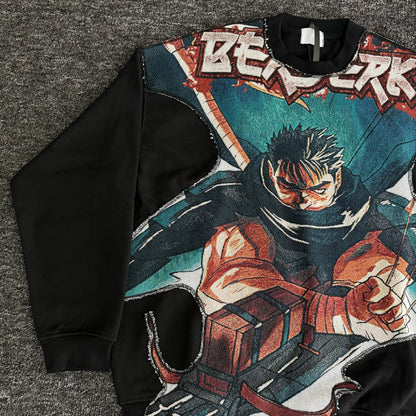 Sweat à capuche gothique à col en fourrure