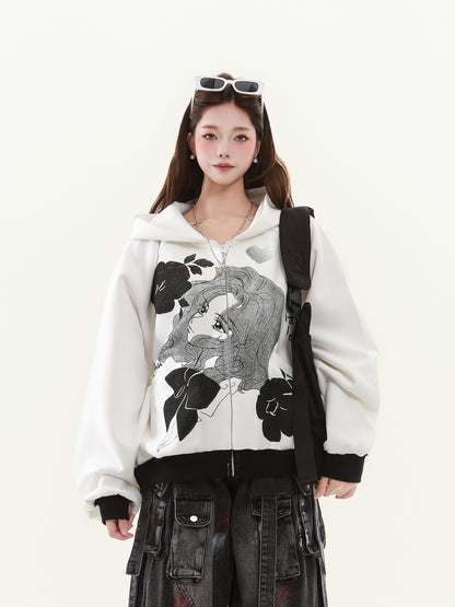 Versailles Rose Vintage Anime Hoodie