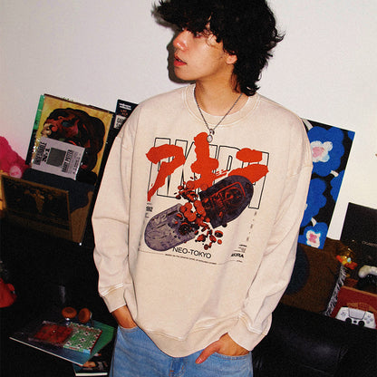 Reiner Baumwollpullover „Offensichtlich gestohlen“ von Kusanagi CT-3X