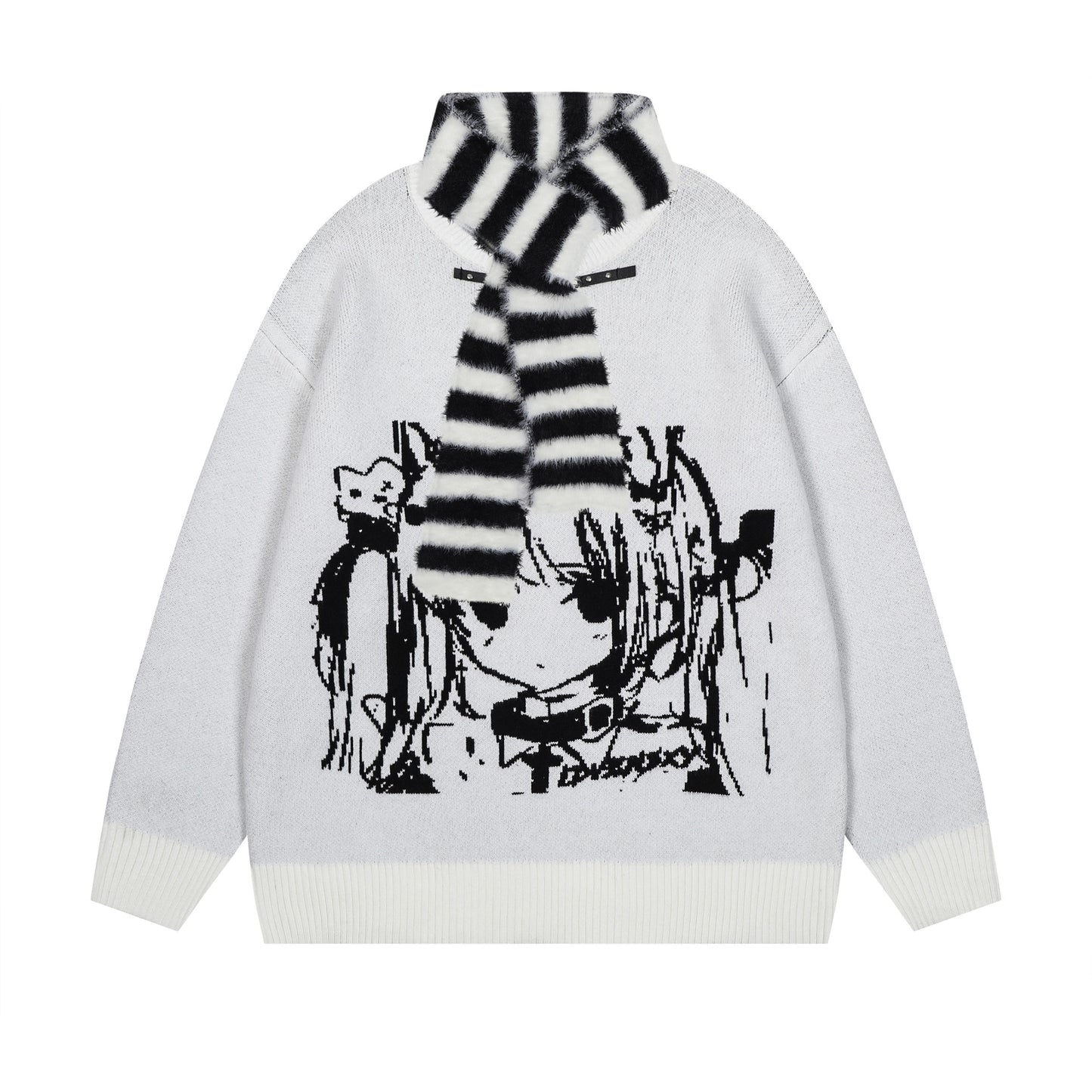 Puur katoenen Dandadan schattig esthetisch T-shirt met lange mouwen