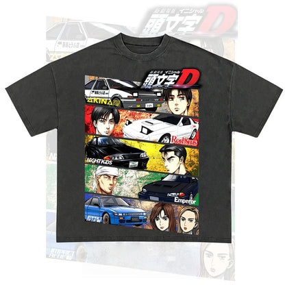 T-shirt stampata DTG con iniziale D in puro cotone