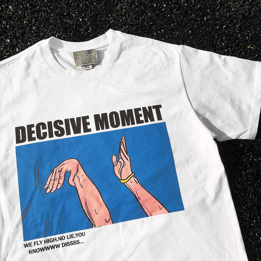 Pure Cotton “Decisive Moment ” DTG Printed T-shirt