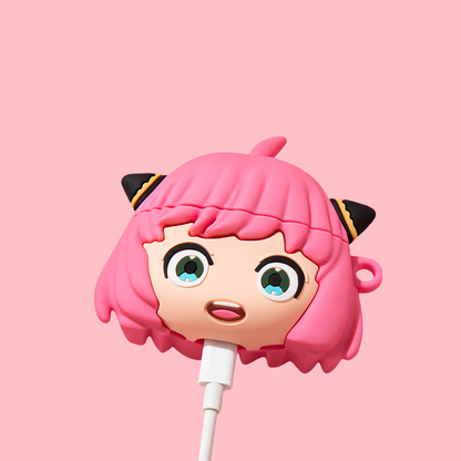"Pink Peep" Anya AirPods Case