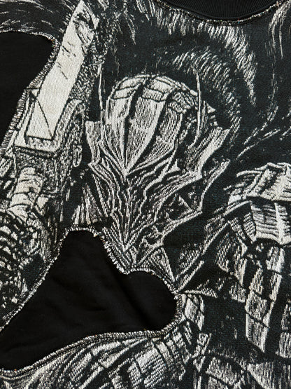 Sweat à capuche gothique à col en fourrure