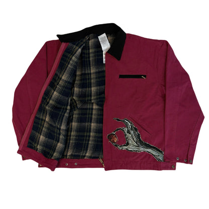 Sweat à capuche gothique à col en fourrure